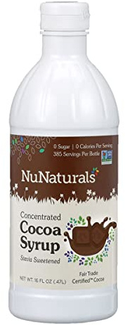 NuStevia Cocoa Syrup, 16 fl oz (.47 l) - NuNaturals