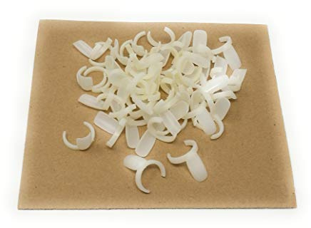 Kniwelshop 50 Präsentationsclip Kunstnägel Clips für Nagellack CND Shellac Bluesky UV-Lack Nagellackflaschen Maniküre