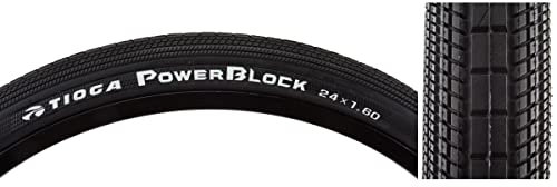 TIOGA BMX Powerblock Reifen BMX, Unisex Erwachsene, Schwarz
