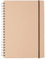 Muji Doppelring-Notizbuch aus Recyclingpapier, A5, 70 Blatt, mit Gummiband