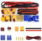 WMYCONGCONG 62-teiliger T-Stecker EC3 XT60-Adapterstecker mit Silikondraht und Schrumpfschlauch als Ersatz für RC ESC Lipo-Batteriemotor