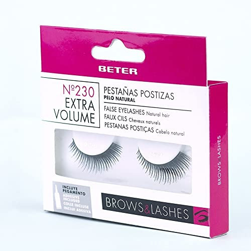 Beter – Pestañas postizas largas Extra Volumen, extensiones de pestañas, incluye pegamento, reutilizables, imprescindible en tu set de maquillaje de ojos