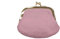 LOLUNA® Mini Porte-Monnaie Femme Cuir véritable Agneau Souple - Fermoir Clic Clac - Couleurs au Choix - Rose