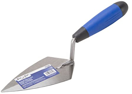 Edward Tools Brick Trowel - Pro Line Pointing Trowel with high Carbon Steel Blade - Ergo-Soft Comfort Handle - Forged Steel into Single Piece for Extra Strength - High Lift Handle (5 1/2)