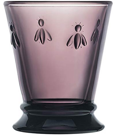 La Rochere - Gobelet - Abeille Aubergine - Wasserglas - Biene - Presglas - 26cl