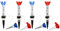 Alomejor 4 Stück Tees Set Magnetische Feder Golfball Tee Nägel Step Down Golfball Tee