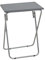 Premier Housewares Portable Camping Table - Collapsible Fold up Table for Drink Coffee - Lightweight Outdoor Small Folding Table for Camp Picnic - Grey Kitchen Work Table