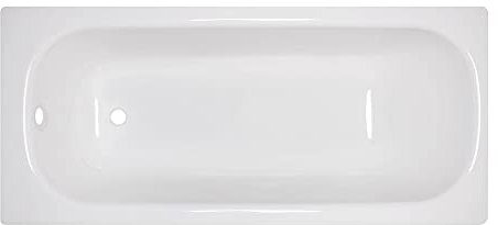 Auswahl-Stahl Emaile Badewanne•Classic Rechteck-Badewanne•140-170cmX70-75cm weiß Größe 150 x 70 cm (2,4mm) rechteckig