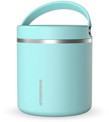 Hydrapeak Termo de acero inoxidable aislado al vacío de 25 onzas, termo para alimentos calientes y fríos, termo de sopa de boca ancha a prueba de fugas para adultos, 10 horas de calor y 16 horas de