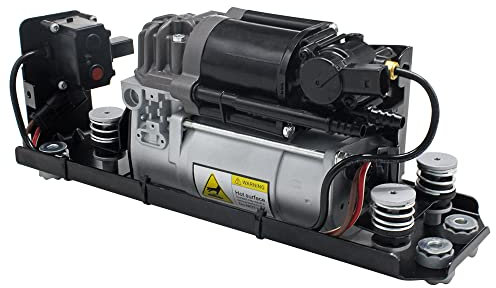 AIRSUSFAT 37206864215 Luftfederung Kompressor Pumpe mit Ventilblock und Halterung Montage Kompatibel mit BMW 5 7 Series F07 GT F11 F01 F02 F04 37206864215 37206794465 37206784137