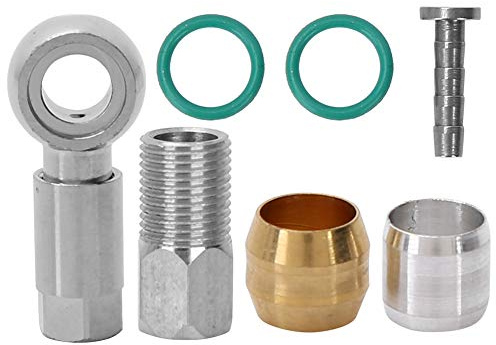 Adattatore per Tubo Flessibile Oliva, Kit Inserto Disco Olio Bici Accessori Oliva Connettore Freno Idraulico Set Olive Hose Adapter Conecter di Tubi Flessibili Freni Inserti Connettori Biciclette BH90