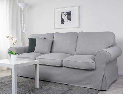 Dagra Bezug für EKTORP 3er-Sofa (ohne Schlaffunktion) (Gray A15)