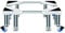 Movable Base for Freestanding Fridge Freezer Height 25cm/9.8in Appliance Wheels Adjustable Fridge Freezer Trolley Double Door Wine Cooler Stand (8 Legs 4 Wheels) (60-80cm)