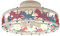 Kinderzimmer Deckenleuchte hölze Dimmbar modern Kinderzimmerlampe Karussell kreatives Design 6 Flammig E27 Deckenlampe Kinderzimmer Lichter Innenbeleuchtung Für Babyzimmer Schlafzimmerleuchte Ø50cm