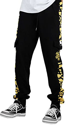 agfosa Trafalgar Law Hose Cosplay Anime Jogginghose Jogger Law Trainingshose L