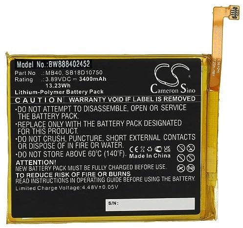 vhbw Akku kompatibel mit Motorola Edge 20 XT2143-1 Handy Smartphone Telefon (3400mAh, 3,89V, Li-Polymer)