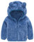 Generic Manteau à capuche coupe-vent en polaire chaude pour bébé garçon et fille, Z3 - Bleu, 3-4 ans