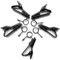 5pcs Microphone Iron Clip Tie Clip Mic Lapel Collar Clips Microphone Accessories Universal Microphone Lapel Tie Clip Mini Clamp Iron Portable Earphone Microphones Clips for T-Shirt Collar Clip