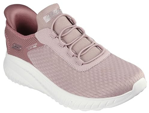 Skechers Damen Color BOBS Squad Chaos, Blush Mesh, 35.5 EU