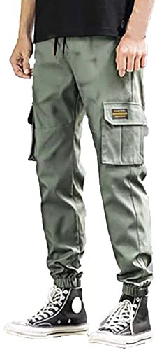 EODJXIO Pantaloni da Lavoro Uomo Elasticizzati Leggeri Pantaloncini Corsa Uomo Tasche Pantaloni Uomo Larghi Jeans Jeans da Lavoro Pantaloncini Muay Thai Uomo Rosa Baggy Jeans Short