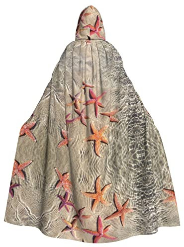 RFSHOP Beautiful White Swans on The Lake printed Unisex Adults Long Hooded Cloak Cape for Halloween carnival Cosplay Costumes,w