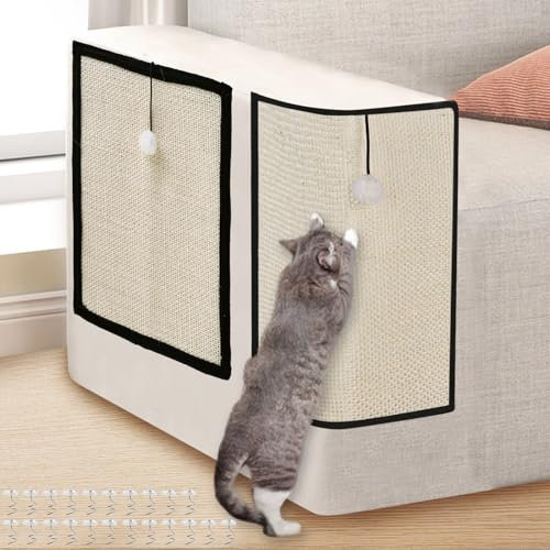 Rascador para Gatos Sofa - 2 Piezas, Esquina, Protege Alfombras, Paredes y Sofás - 40 x 29cm