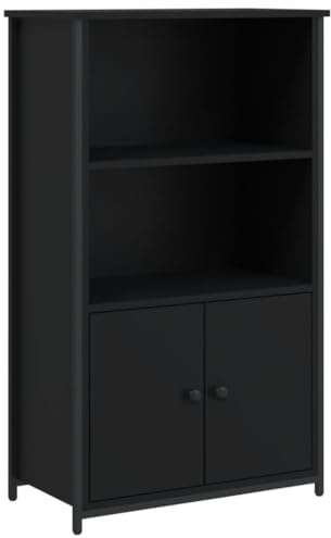 vidaXL Highboard Schwarz 62x32x103,5 cm Holzwerkstoff