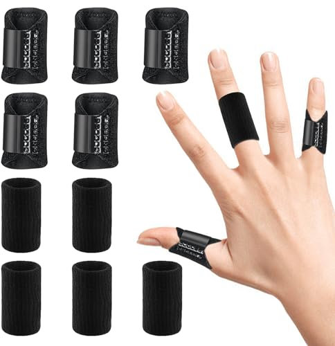 hautllaif 5 Stück Schiene Finger Bandagen, Schienen Stabilisator zur Fingerunterstützung für Gebrochene Verstauchte Arthritis oder Tendinitis