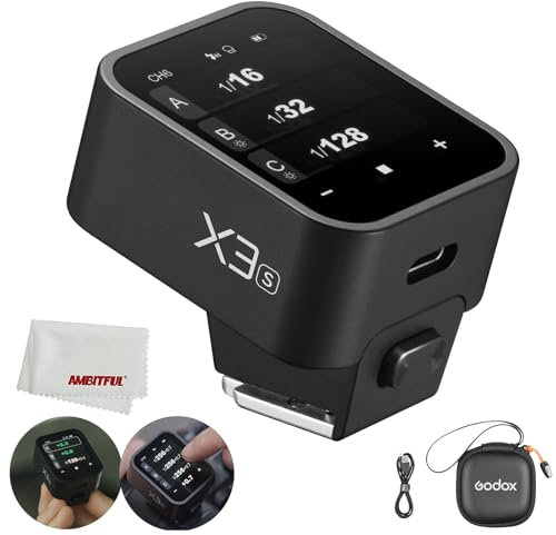 Godox X3S X3 S X3-S TTL Wireless Flash Trigger for Sony,2.4GHz Wireless System,High-Definition LED Screen,Built-in Lithium Battery for Sony Cameras (X2T-S/Xpro-S/XProII-S Upgrade Version)