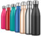 Plinrax Stainless Steel Bottle 500ML, Vacuum Insulated Water Bottle, Double Wall Drinks Bottle Keep 24 Hours Cold & 18 Hours Hot for Outdoor Sports, Fitness, Hiking, Camping, School, Office (Black)