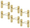 URBNLIVING 6/4 Pcs Constance Metal Door Lever Handles Set Fire Stain & Scratch-Resistant Secure Fit for All Types Interior & Exterior Doors with Easy Install Hardware Tools Handles Multipack