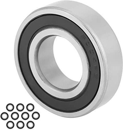 Sunicon 10 Stücke Kugellager, 6004-2RS1 20 * 42 * 12mm Rillenkugellager Doppelgeschirmte Kugellager, Hochgeschwindigkeits-Rillenkugellager für elektronische Geräte