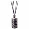 Amelia Art Glass Medium Tall Cylinder Reed Diffuser in Night Sky with Black Reeds