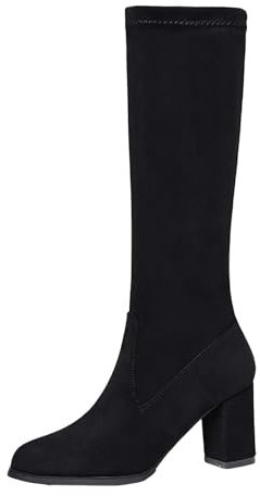 Yekdmxop Stivali Donna Polpaccio Largo Stivali Alti Al Ginocchio Da Donna Antivento Tomaia Idrorepellente Boots Donna Con Tacco Senza Tacco Boots Donna Alti Antiscivolo Autunnali Primaverili