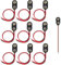 TECHZOCO Lot de 10 connecteurs de batterie 9 V, câble adaptateur de batterie Arduino 9 V, câble de 200 mm, connecteur type I, porte-piles 9 volts, convient pour 1 pile 6F22, 6HR61, 6LR61