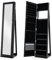 HOMFME Armoire de Rangement 2 en 1 avec Grand Miroir Psyché, Armoire a Bijoux en MDF avec Étagère de Rangement pour Bagues, Bracelets, Collier, Miroirs Incorporés, Idéal pour Chambre, Salon (Noir)