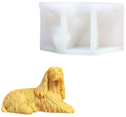 Moldes de silicona para mascotas, moldes flexibles 3D para perros, moldes de manualidades adecuados para decoraciones estéticas únicas del hogar y regalos