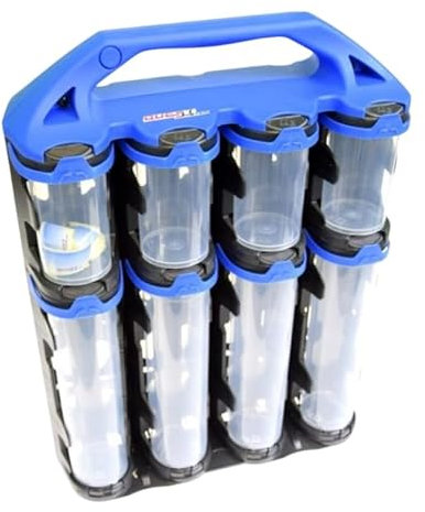 Tragbarer Organizer Q2LX16-16 Stk Lagerbehälter - Aufbewahrungsbox für Bohrer - Schrauben - Aufbewahrungsbehälter für Haushalt - Kleinteilemagazin - Werkstatt - Sortmaster - Werkzeug-Organizer