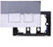 Feeshoppher Dual Flush Plate,Fit Chrome Plated Dual Flush Plates Designed Exclusively For The Complete Range Of For GEBERIT Toilet Options(Chrome)