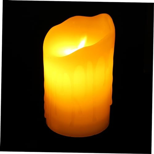 OSALADI 1 Satz Ferngesteuerte Tränenkerzenlampe Streifen Lichter Geführtes Elektronisches Licht Die Glühbirne Glühbirnen Baum Dekorationen Kabellos Led Elektronisches Bauteil Beige