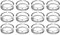 RHP Glas Aschenbecher rund massiv – 3-48 Stk. | Spülmaschinengeeignet | Tischaschenbecher für Gastro, Bar & Zuhause | Transparenter Glasaschenbecher, ideal für draußen & drinnen | 10,5 cm x 3 cm (48)