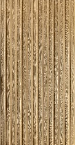 DECCART - Wandpaneele 3d 100x50 cm - Wandpaneel - Holz Optik Paneele - Holzoptik wandplatten - Paneele wand - Wall panels - beige gold 05-16 Stück (8 m²)