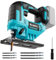 Ecarke Sega a batteria da 750 W, compatibile con Makita 18 V, regolabile in modo continuo, con 6 lame e sistema di sgancio rapido, per legno, metallo, plastica e compensato (senza batteria e