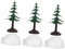 MUCKLILY 6 Piezas Modelo De Construcción De Nieve Mini Manualidades De Árboles De Navidad Artesanía del Árbol De Navidad Modelo De Árboles De Navidad Árbol De Navidad Modelo El Plastico