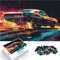 1000-Teile-Puzzle für Erwachsene Abstrakte Muscle-Car-Deko Aus Karton，ab 14 Jahren lustige Spiele für die ganze Familie Verbesserung der Liebe zwischen Paaren。Größe：38x52cm/14.9x20.4Zoll
