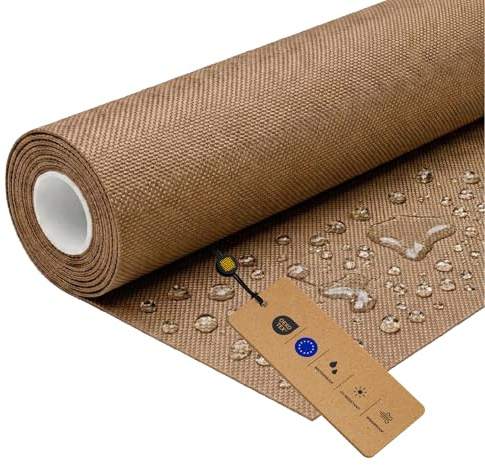 LOMIQ Polyesterstoff Wasserdicht, 100x150 cm, Beige, 366 g/m2, Meterware Stoff Outdoor, Reißfest & Pflegeleicht, Material für Markisenstoff, Segeltuch, Gartenmöbel, Zelte, Rucksäcke, Tierbetten