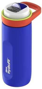 Décor 500ml Stainless Steel Water Bottle, Hydrofit Double Walled, Blue, Hydrofit Soft Sip