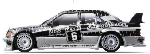 TrueScale 413311120 - Mercedes Benz 190E EVO 2, Startnummer 6, 1990, 1:43