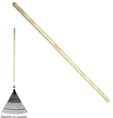 Wolfpack 2290102 Holzstiel für Harke, 1150 x 22 mm, zylindrisch