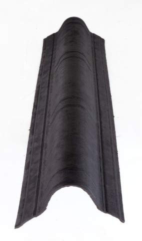 ONDUVILLA Firstkappe für Well-Dachplatten Bitumenwellplatten Rot geflammt–Dachmaterial wetterfest&langlebig–Firstelement für Dachabschlüsse bei Carports,Gartenhäusern&Nebengebäuden (schwarz)